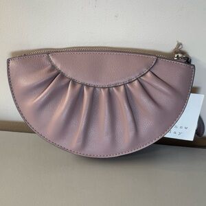 A New Day Target Little Dressy Elegant Clutch Wristlet Dusty Pink Zipper NWT